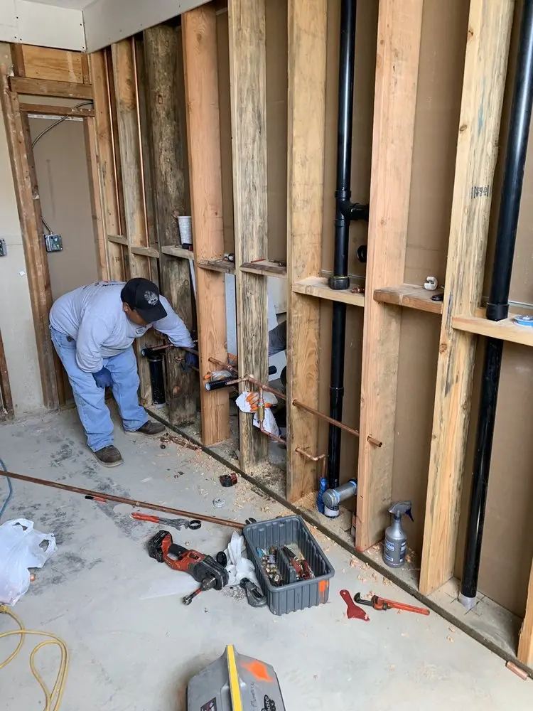 Commercial rough-in plumbing for Gas Line Repair in Cooks Mills